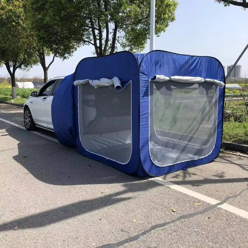 Top cover suitcase tailgate shade tent
