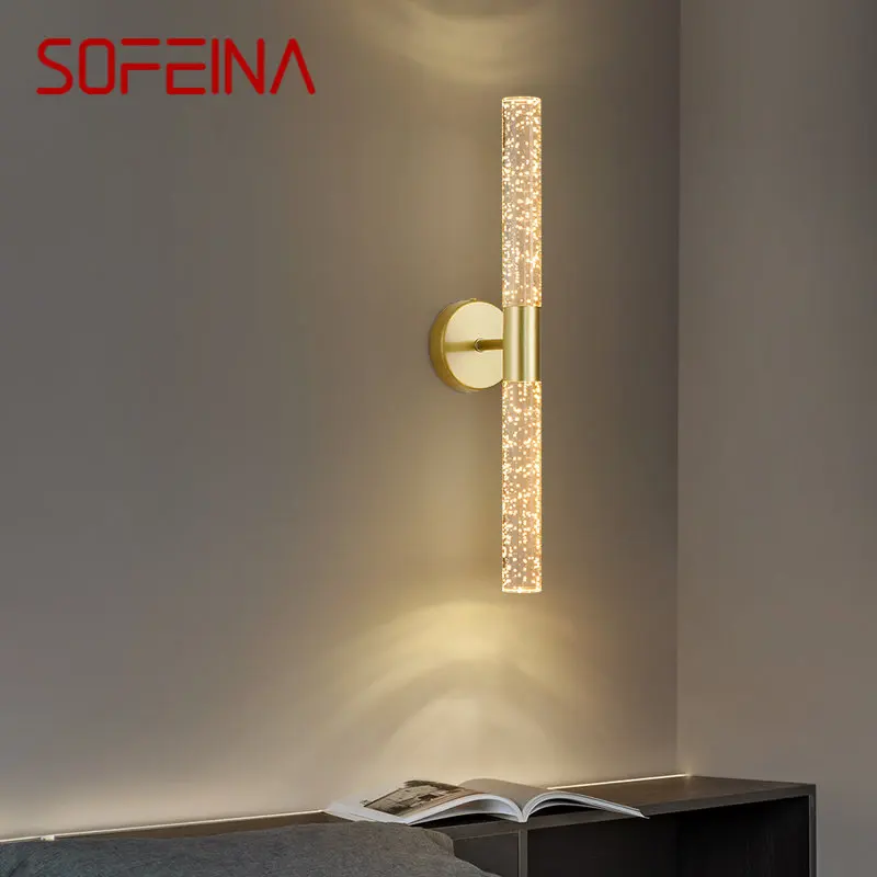 SOFEINA Nordic Interior Gold Wall Light LED Modern Simple Creative Bubble Sconce Lamp for Home Living Room Bedroom Decor