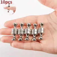 10pcs Strong Magnetic Thumbtack T12X16 Metal Magnetic Nail Kitchen Painting Pendant Punch Free Magnetic Thumbtack Magnet