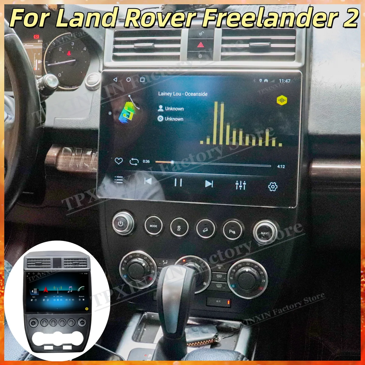 

Мультимедийный Android 13 HD экран для Land Rover Freelander 2 2006 ~ 2015 GPS-навигация Видео Стереоприемник Carplay IPS головное устройство