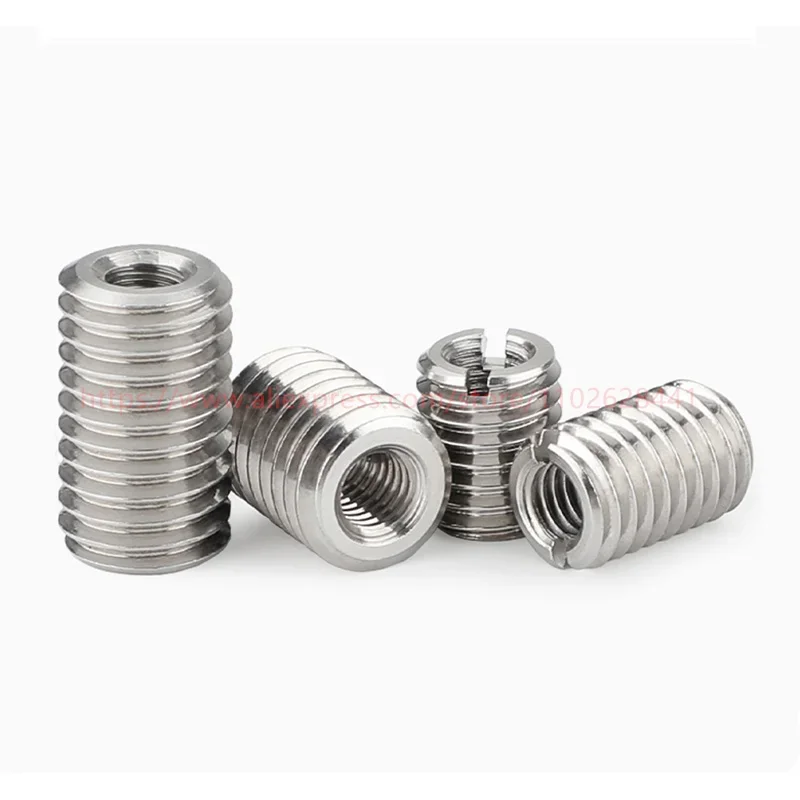 M2 - M16 Self Tapping Thread Insert Self Tapping Screw Bushing Slotted Type Thread Repair Inset
