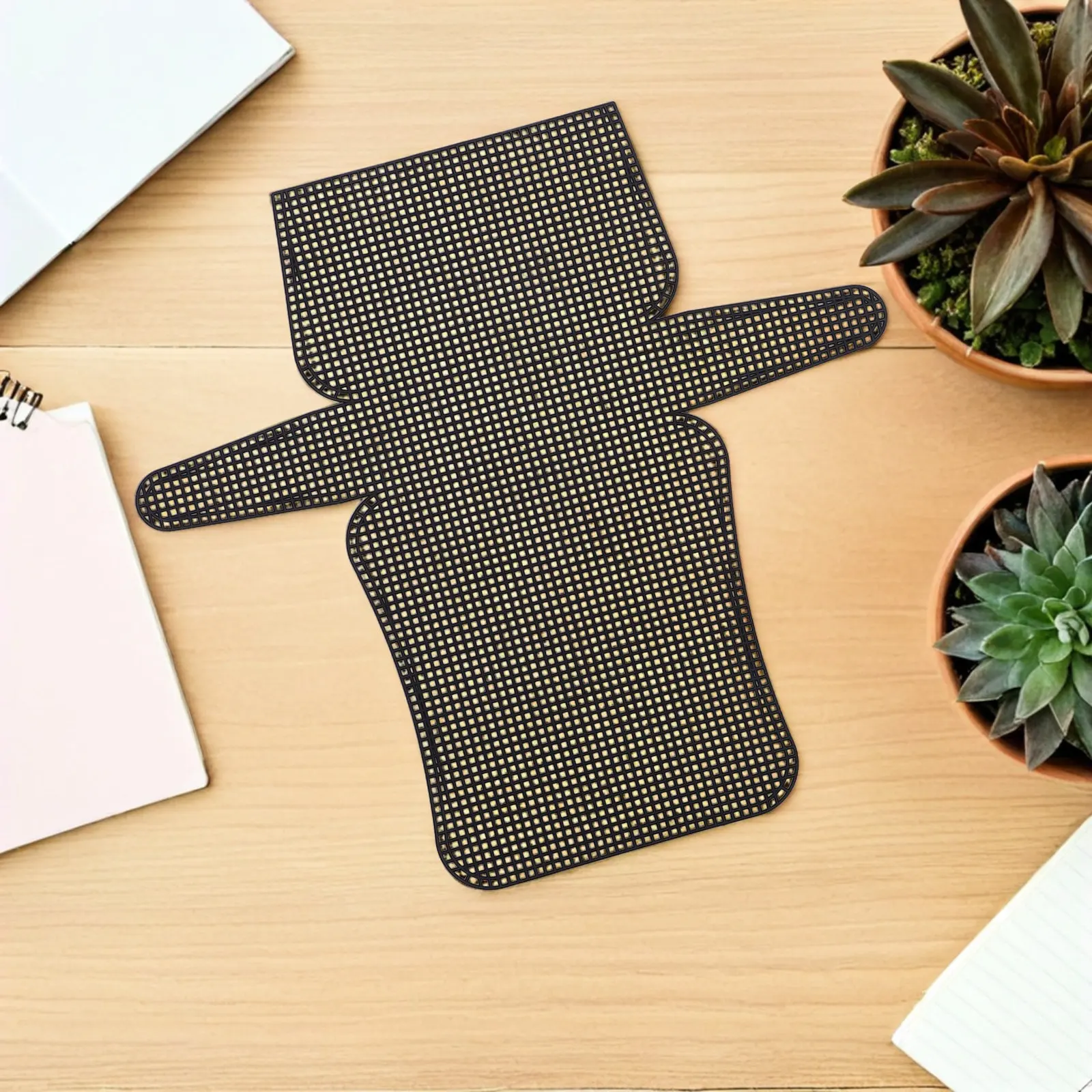 

7Pcs Plastic Mesh Canvas Sheets Flexible Plastic Grid Mesh Sheet for Crochet Bag Making Embroidery Cross Stitch 13.9x13.2cm