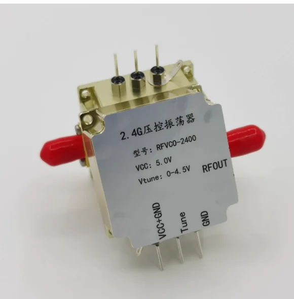 Генератор с управлением по напряжению 2,4G Радиочастотный микроволновый модуль Источник сигнала подметания частоты VCO, Источник сигнала с управлением по напряжению
