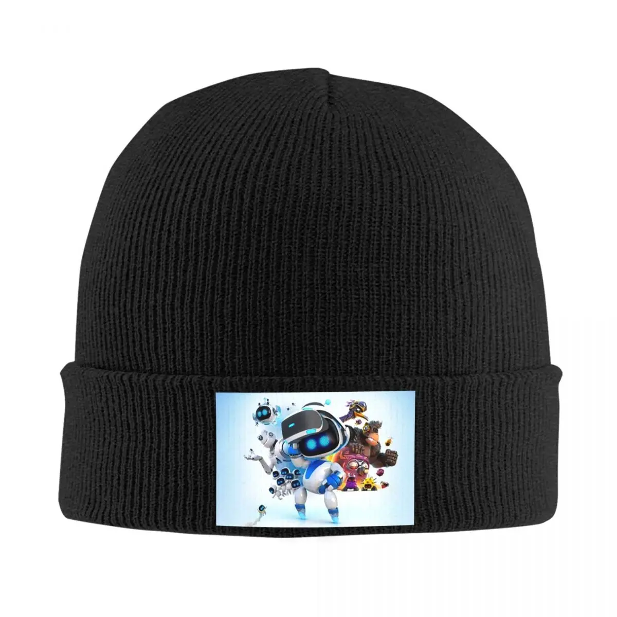 Astrobot And Friends Warm Knitted Cap Fashion Bonnet Hat Autumn Winter Outdoor Beanies Hats for Men Women Adult