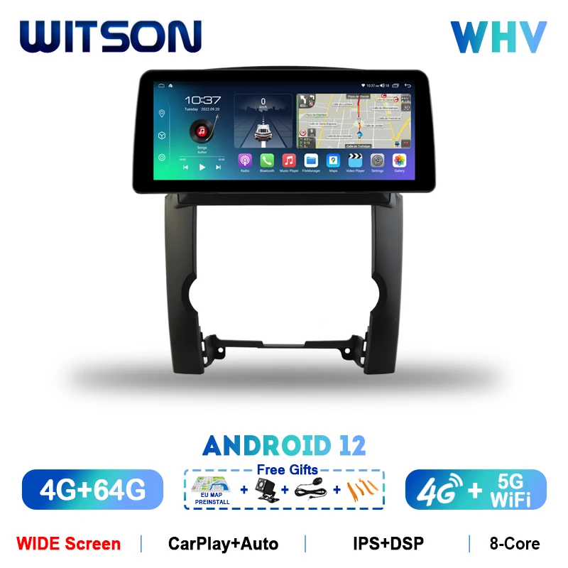 

Автомобильный мультимедийный плеер WITSON, мультимедийная стереосистема на Android 12 с широким экраном 12,3 дюйма для KIA SORENTO 2009 2012