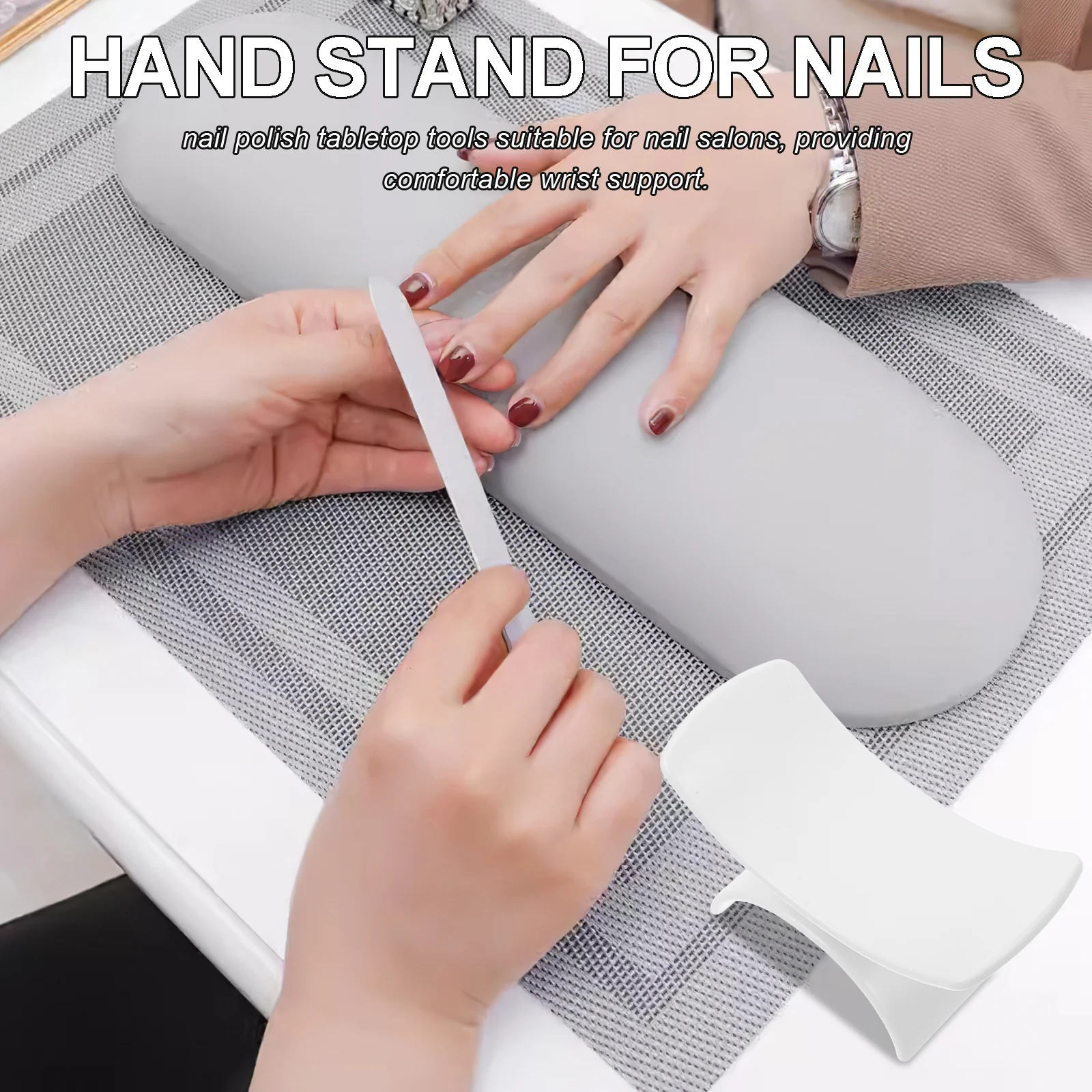 

U Shape Nail Arm Rest Hand Rest Stand For Nails Manicure Tech Support Detachable Ergonomic Salon Essential Tool
