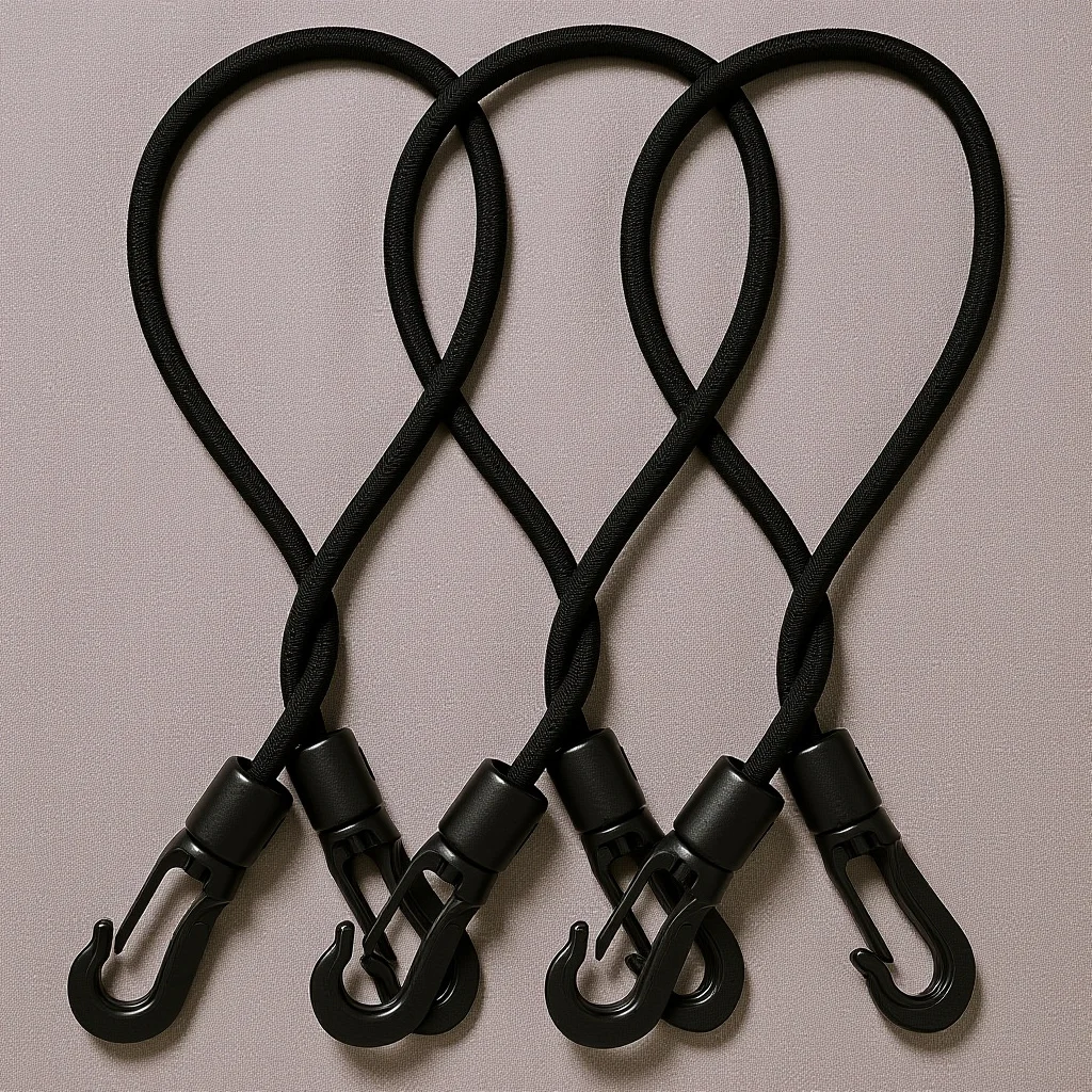 

30cm 4mm Elastic Rope Hooks Double Head s for Kayak Paddle Fixing Buckles Sailboat Yacht Dock Mooring Supply Outdoor