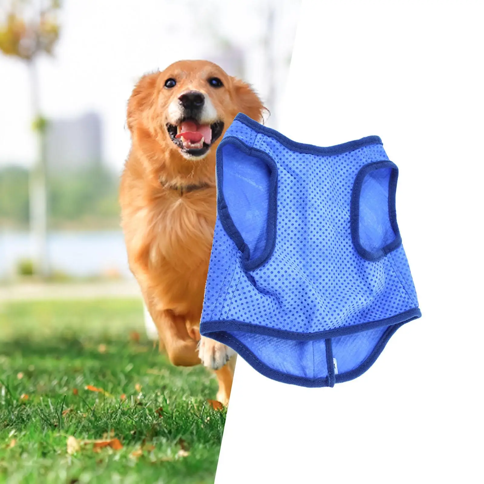 Pets Dog Cooling Vest Instant Cooling Small Medium Large Dogs Ice Pet Vest Dog Clothes for Training Hiking Outdoor Walking Beach