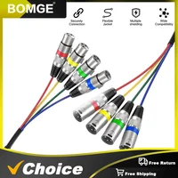 Cable de audio blindado de 4 canales XLR macho a XLR hembra con conectores marcado en color 1M 2M 3M para escenario profesional