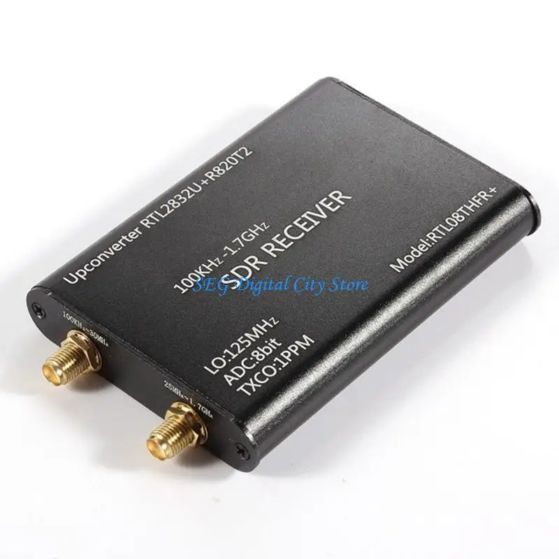 U75B Bandes complètes Software Radio Radio Receiver RTLSDR RTL2832U + R820T2 Récepteur larges courtes avec antenne câble