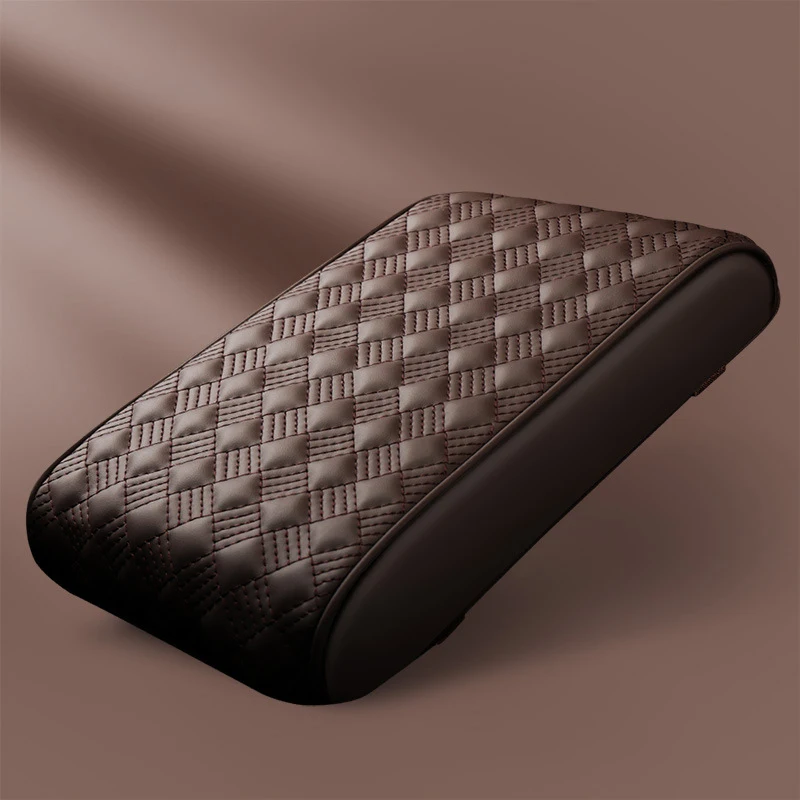 Car Armrest Cover Mat PU Leather Center Console Arm Rest Protection Cushion Auto Armrests Storage Box Cover Pad