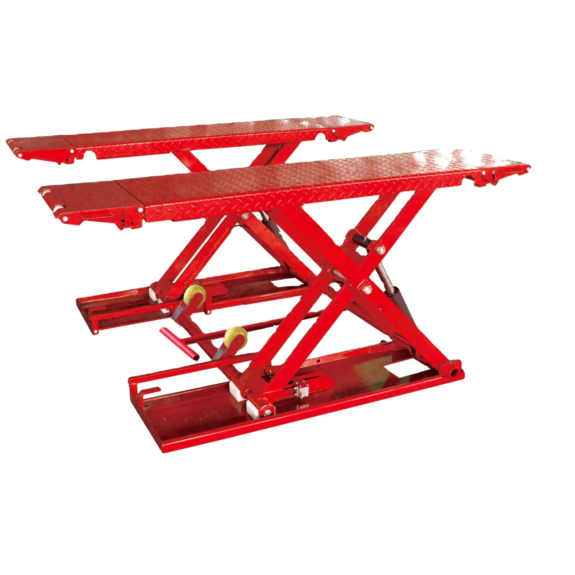 Small  Portable  Scissor Lift Car Mobile Mid Rise Scissor Car Lift