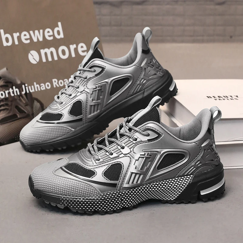 

Men's sports shoes 2025 autumn/winter running shoes versatile casual running shoes waterproof and non slip shoes men's warm cott