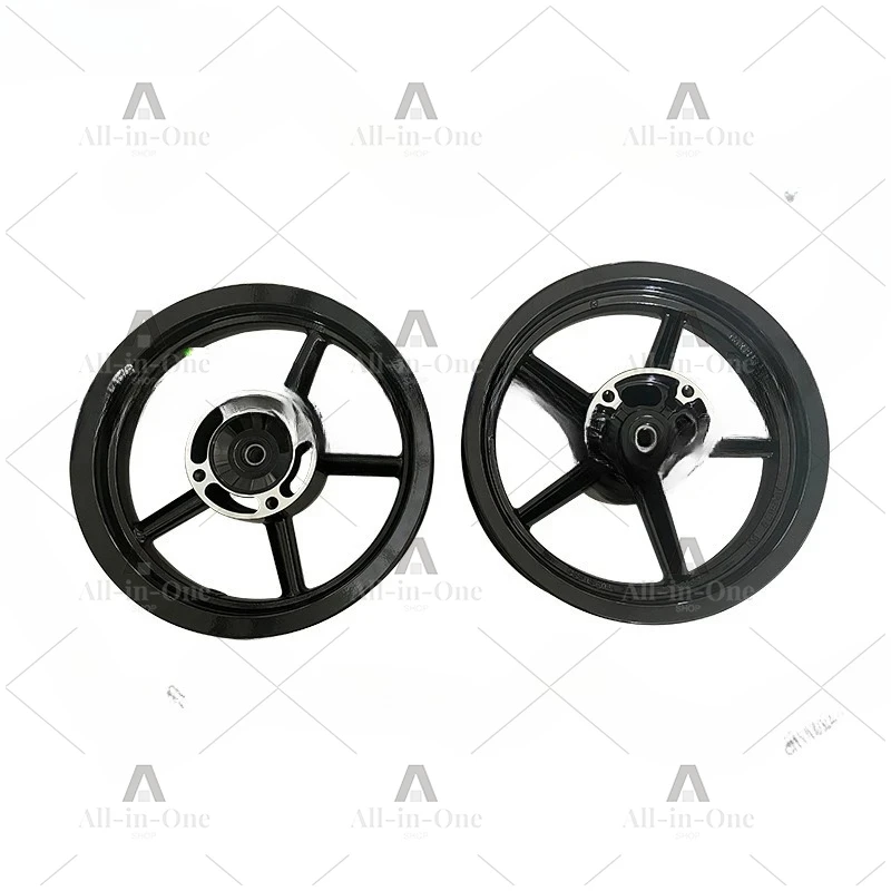 Off-road motorcycle 12-inch aluminum alloy bright black wheels front 2.75X12 rear 3.50x12-inch integral wheel plate wheel