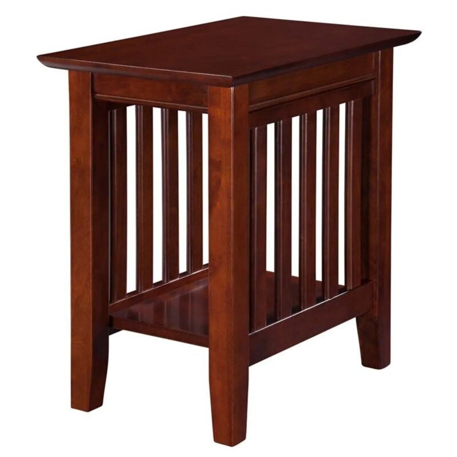 Mission Solid Wood Chair Side Contemporary Table in Walnut United States