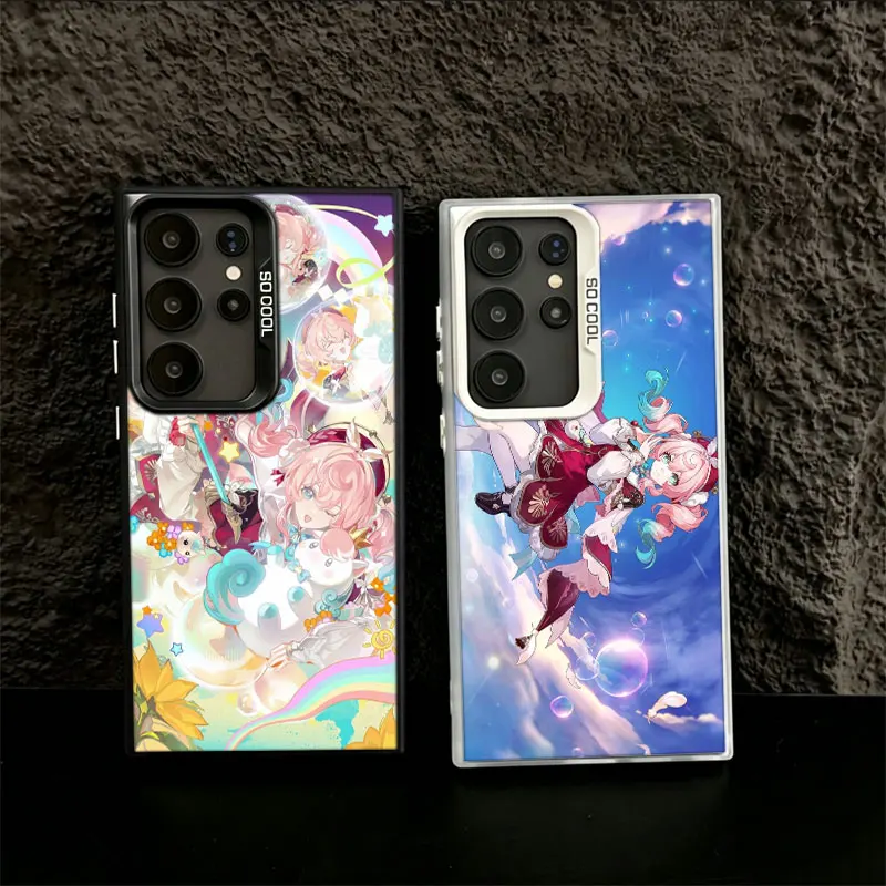 Honkai Star Rail Hyacine Phone Case for Samsung S26 Ultra S25 Edge S24 FE S23 FE S22 Plus Galaxy S21 S20 Cover Back Anti-fall Pa