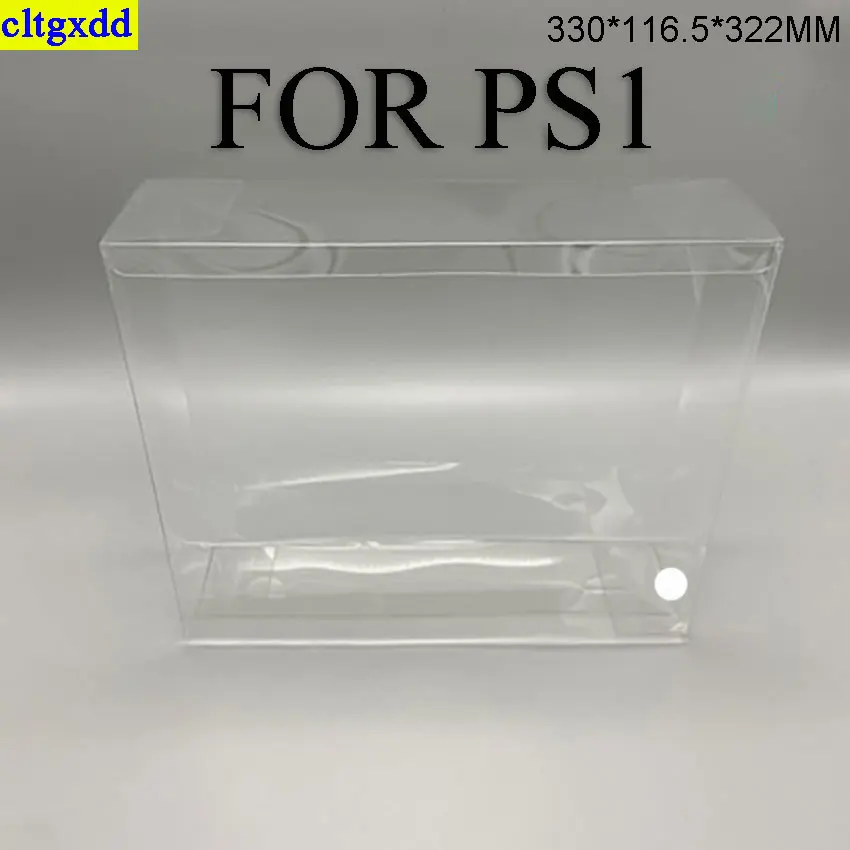 Transparent protective case game plastic PET protective box FOR PS1 host collection display box game box 330*116.5*322MM