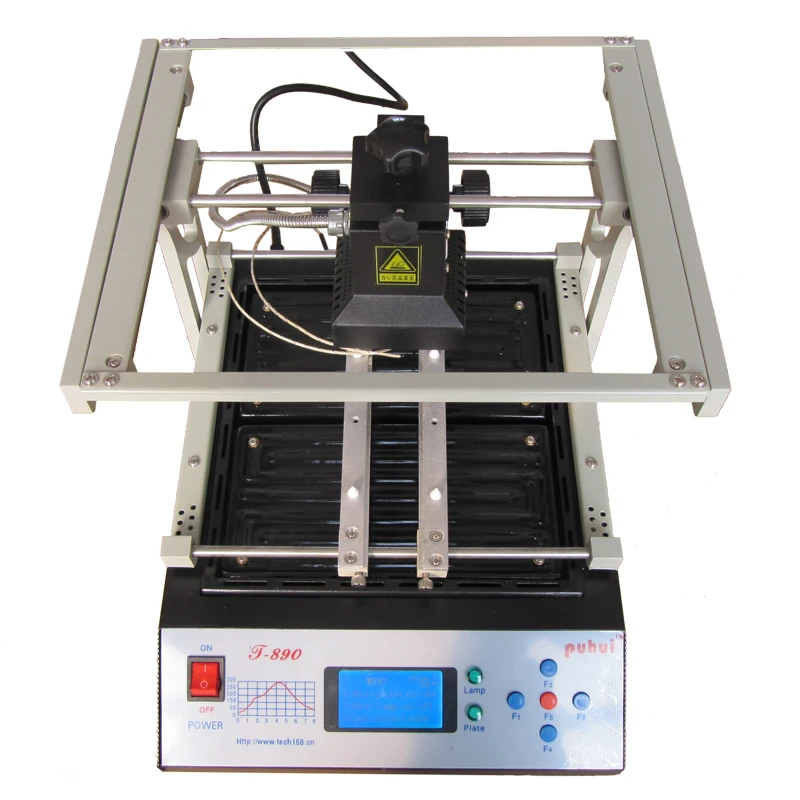 Rapid BGA Rework Station Puhui T-890 For Laptop Motherboard PCB Chips Repair With 8 Intelligent Curves