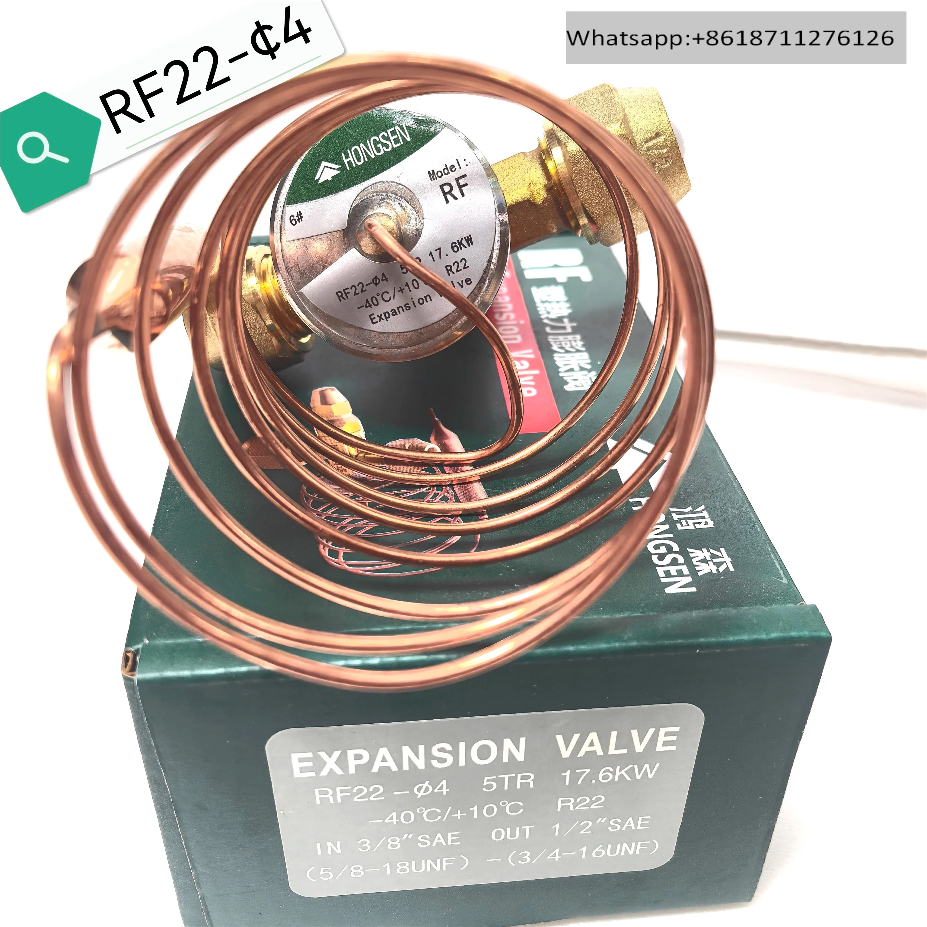 

Дроссельный клапан для холодильного хранения кондиционера RF22-φ 1,0 1,5 3, 4 5, расширительный клапан с внутренним балансом, аксессуары для холодильного оборудования
