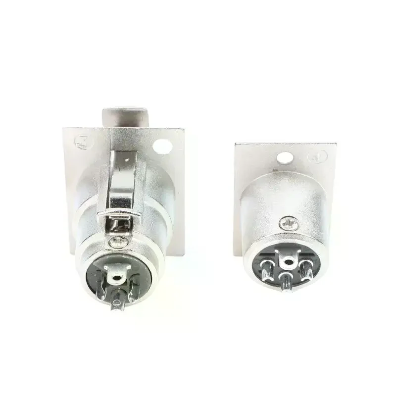 3 Pin XLR Panel Mount Connectors 4 Pack 2 Male 2 Female Jack Plugs for School Auditorium Audio System Repair
