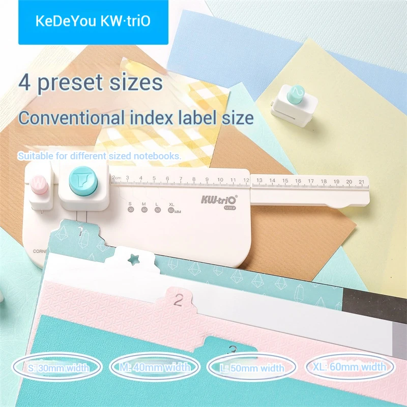Creatore di divisori creativi Separatore di fogli sciolti Etichette Puncher Strumento fatto da sé Divisori per linguette portatili multiuso Strumento per la creazione