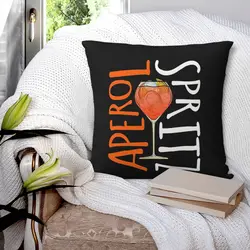 APEROL SPRITZ 3 Square Pillowcase Pillow Cover Polyester Cushion Zip Decorative Comfort Throw Pillow for Home Sofa