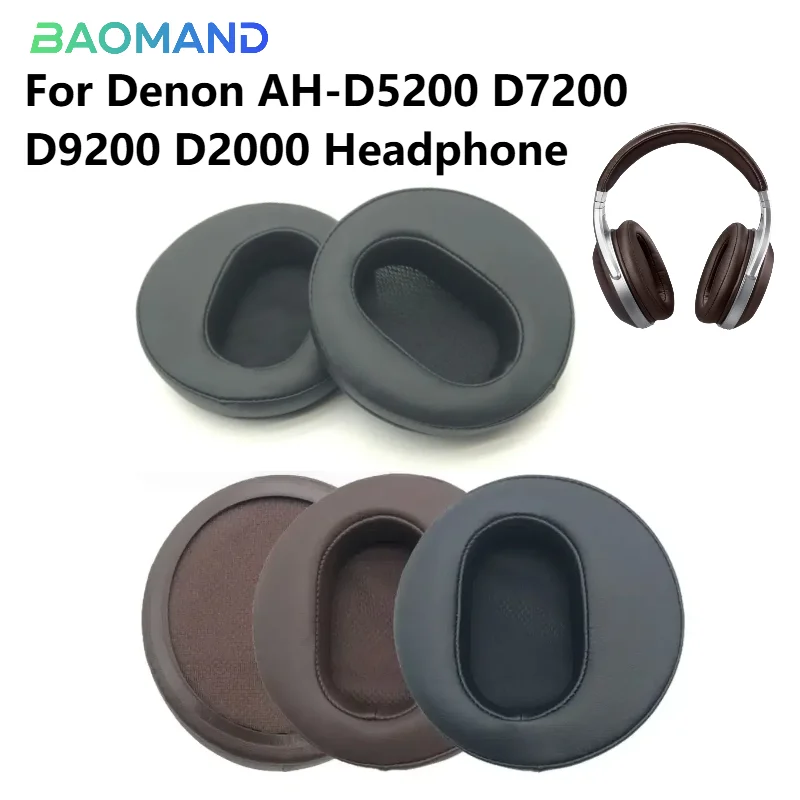 

Protein Leather Earpads Cushions for Denon AH-D5200 D7200 D9200 D2000 Headphones, Replacement Ear Pads Headset