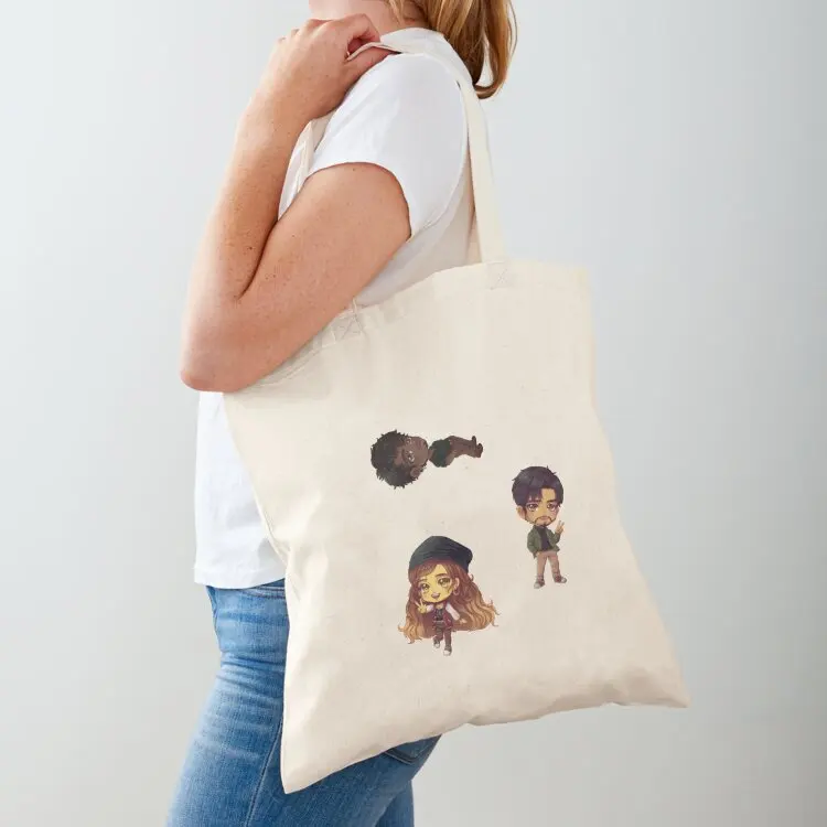 FLY Chibis Mix&Match: Forever Loving You (2) комплект E Tote Bag, милая сумка-мешочек, многоразовые продуктовые сумки, складная сумка для супермаркета