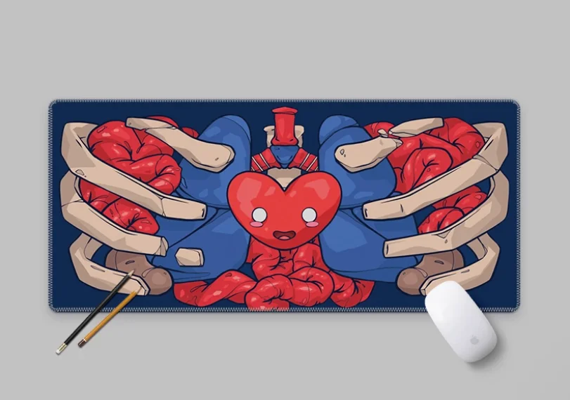 

Anatomical Love Heart Mouse Pad Extra Large Personalized Niche High Performance Gaming Slide Thickening Natural Rubber Desk