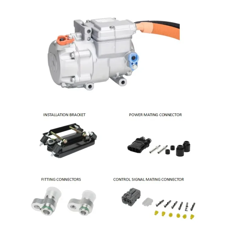 10cc 48V Electric Car AC Compressor New R407C Scroll Air Conditioner For Cars And Automotive Electric Vehicles