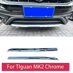 For VW Tiguan Mk2 Chrome strip Front bumper 2022 2023 2024 Tiguan MK2 chrome Car Accessories