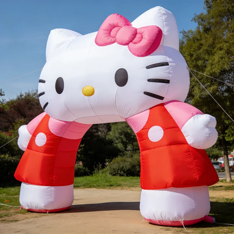 

Giant Hello Kitty Inflatable Arch Commercial Display Inflatable Entrance for Mall Event Outdoor Advertising Party