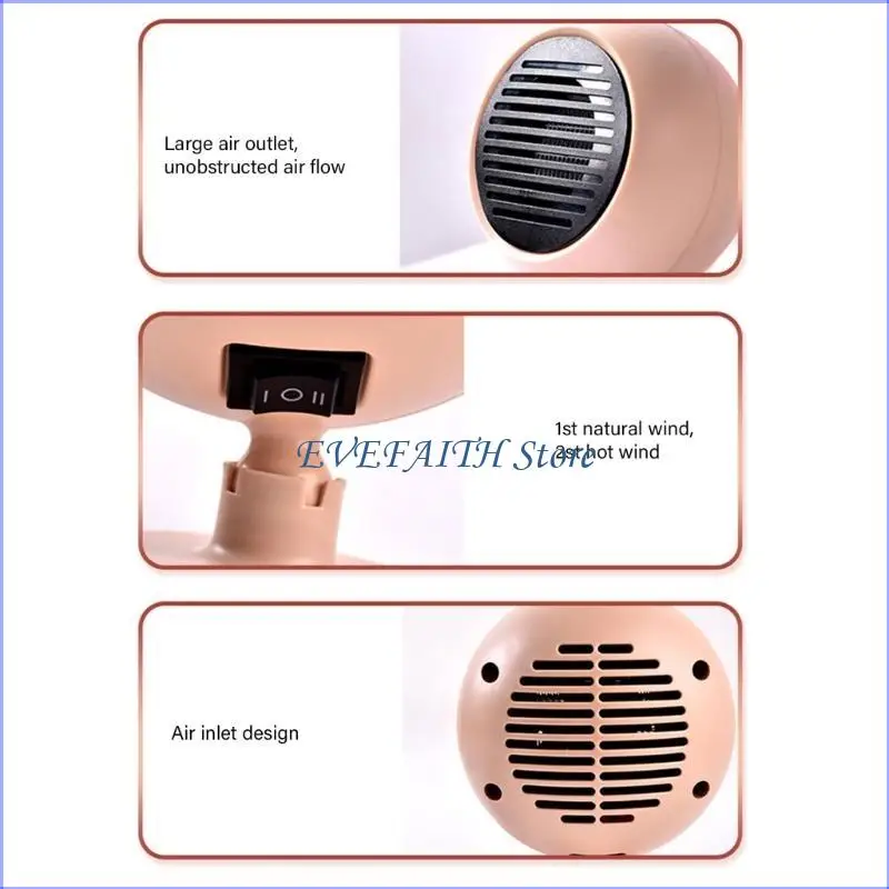 124B Quick Heating 12V Car Window Defroster, Portable Windshield Heater with Energy Saving Design Suitable for Winter Travel