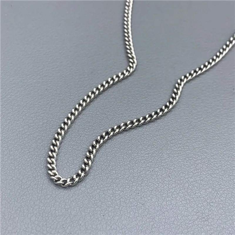 2mm  Thick S925 Sterling Silver Necklace Female Fashion Jewelry Snake Chain Silver Chain