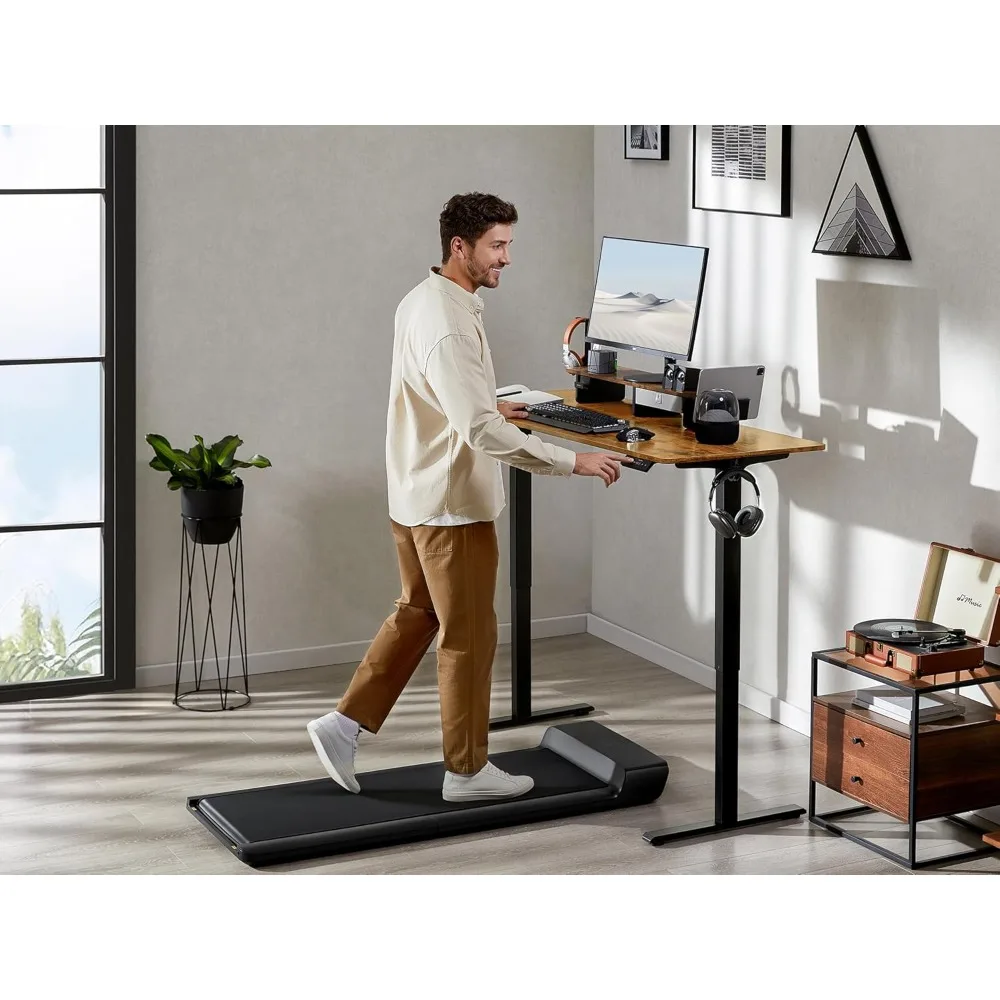 

48x24 Inches Electric Standing Desk With Drawer and Monitor Stand, Height Adjustable for Home Office, Ergonomic Sit to Stand Wit