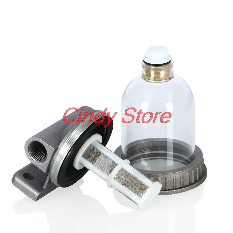 1Set DN15 aluminum filter Automobile transparent drain valve Filter cup modified brake filter Water Purifier System