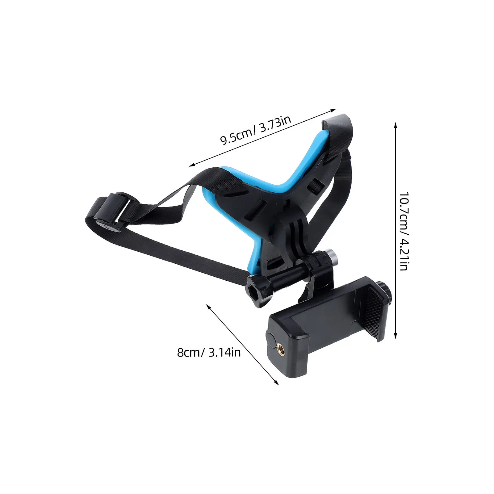 Holder Phone Mount For Bike Commute Chin Motorcycle Strap Buckle Sturdy Camera Quick Release Riding Filming