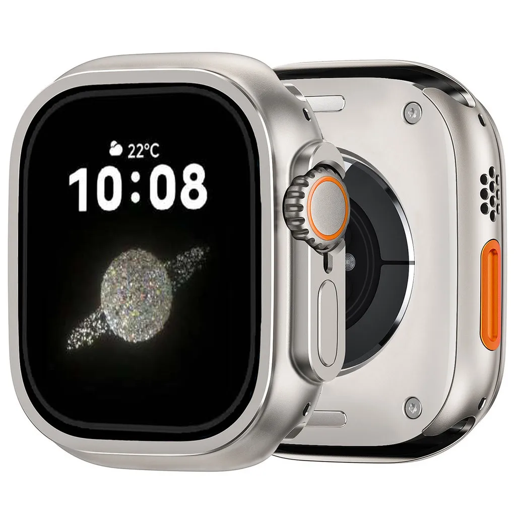 

Чехол из металлического сплава для Apple Watch Series 11 10 9 8 7 46 45 мм, сменный на Ultra3 49 мм, защитный корпус для IWatch 654SE3 44 мм, чехол