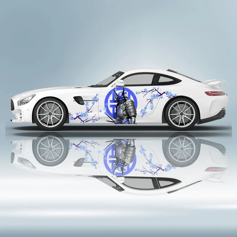 

Armor Samurai Flower Car Vinyl Wraps Decal Self-adhesive PVC Sticker Suitable for Trucks SUV Decoration Auto Accessories Gift