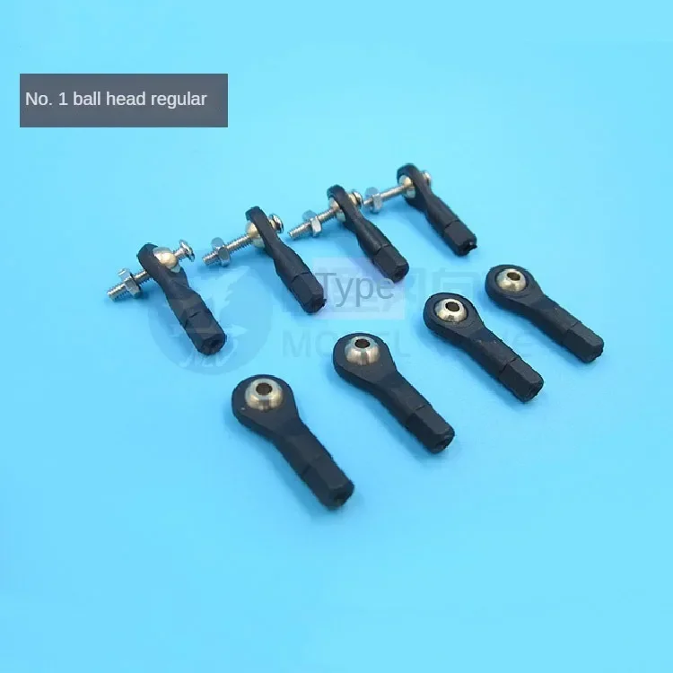 10 Stuks Plastic M2 M3 Balhoofd Gesp/Stanguiteinde/Stuur Kogeluiteinde/Kogelgewricht + Schroef voor RC Boot Vliegtuig RC Auto Vrachtwagen Buggy Crawler
