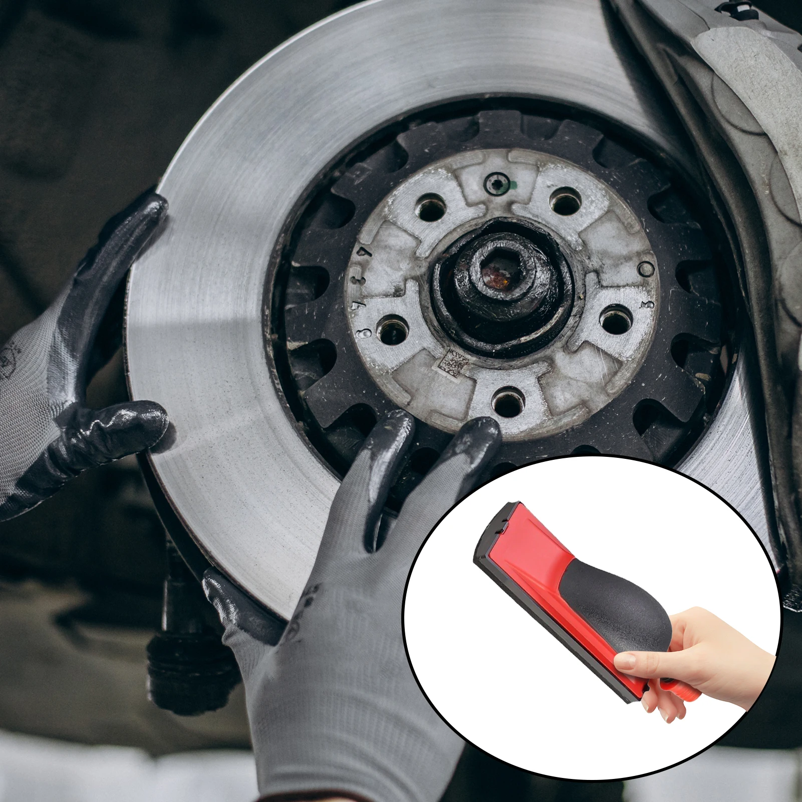 1Set Grinding Tool Car Polishing Hand Pads Ergonomic Hand Blocks Handle For Auto Detailing Paint Prep Polishing Cleaning Tool