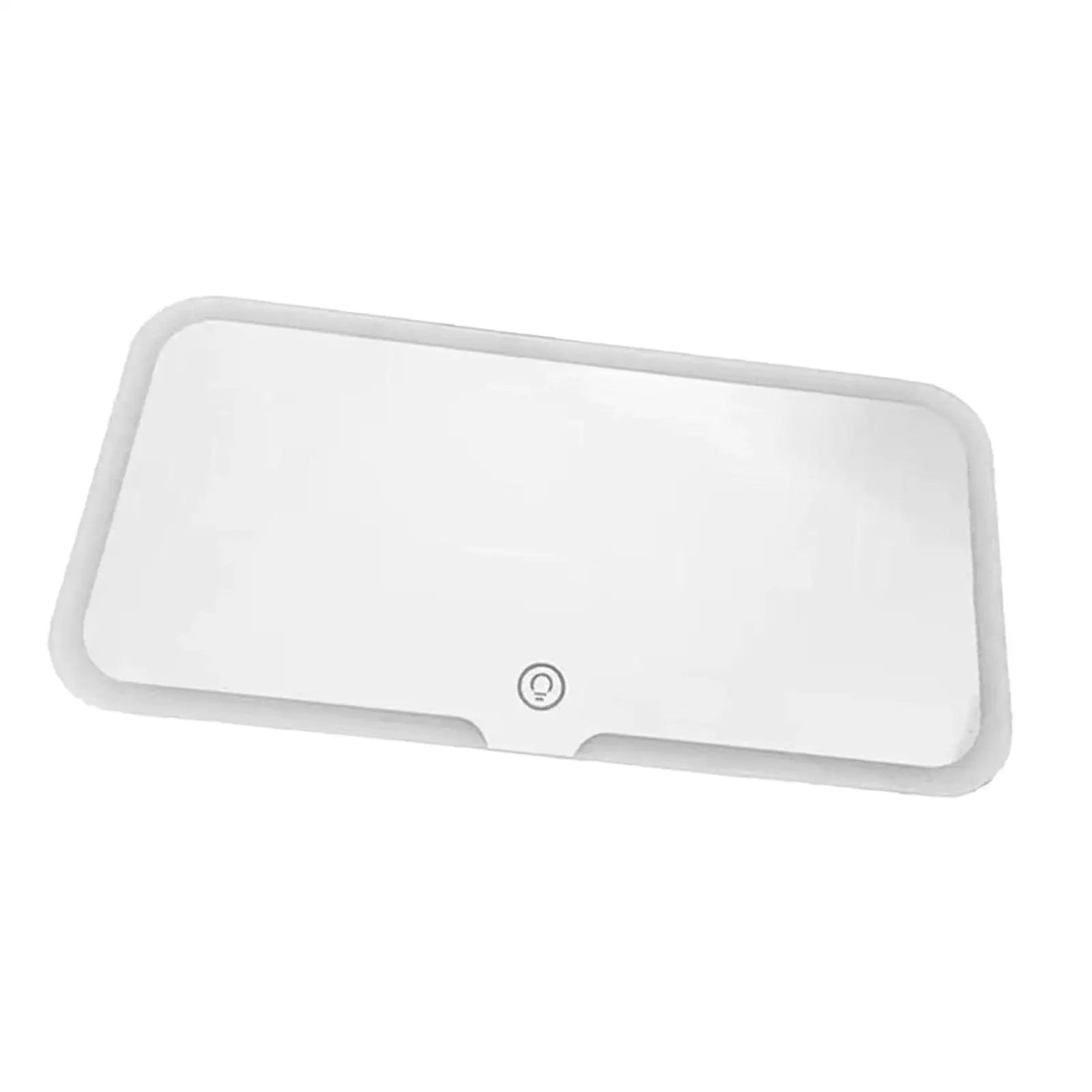 Generic Car Visor Vanity Mirror Dimmable Auto Accessory White Makeup Mirror