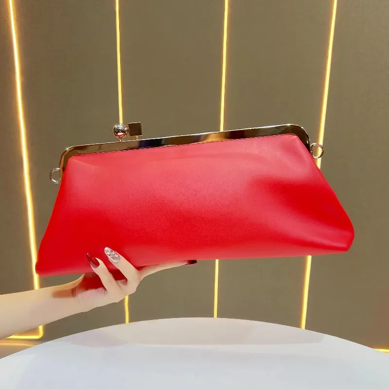 New Handbag Large Capacity Handbag Simple Premium Dinner Bag Commuter Versatile Single Shoulder Crossbody Armpit Bag