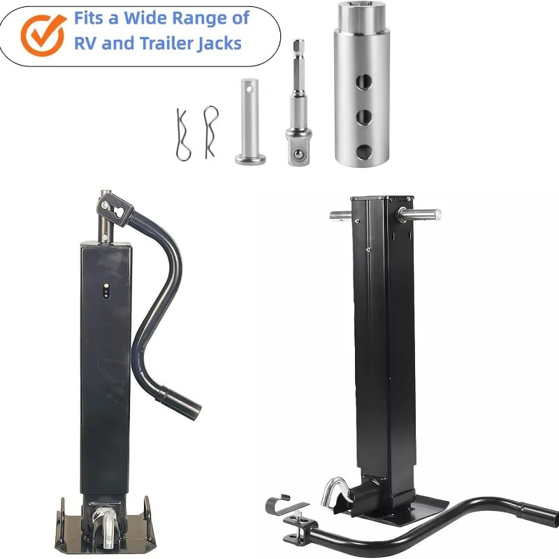 Supply multi-function U-slot electric hydraulic jack, electric drill bit adapter