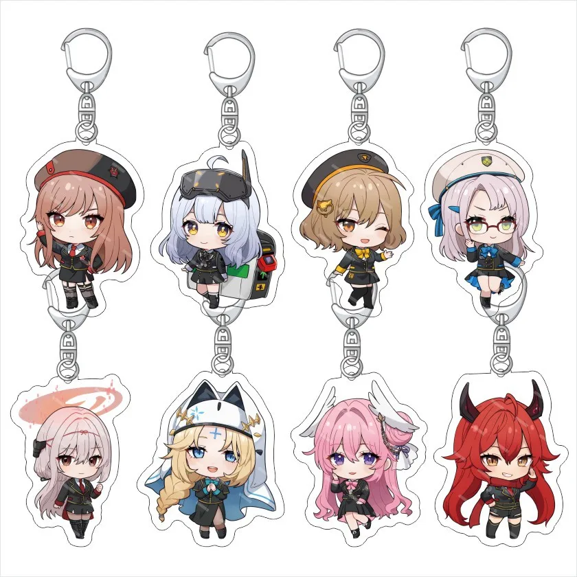 Game Goddess Of Victory Nikke Figure Keychain 6CM Girl Boy Cute Cosplay Prop Acrylic Key Chain Bag Pendant Sign Fans Gift