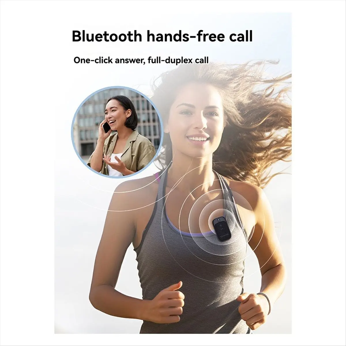 fine SW11 Wearable Bluetooth Speaker for Outdoor Cycling Portable Speaker with Bluetooth Call Function and Magnetic A