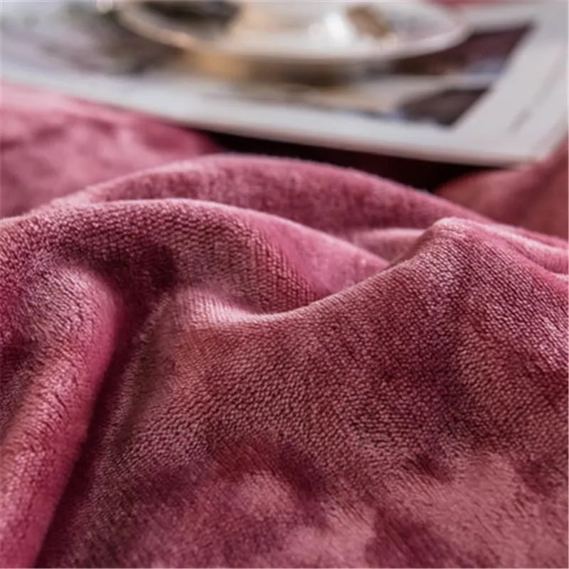 Luxury Magic Velvet Duvet Cover Winter Warm One Piece Flannel Thicken Bed Quilt Cover Plush Bedding Cover(no pillowcase sheet)