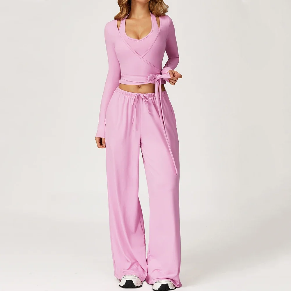 

2 Pieces Women's Clothes Yoga Set Workout Tracksuit Sports Suits Sportswear Gym Clothing High Waist Yoga Pants Sexy Fitness Bta