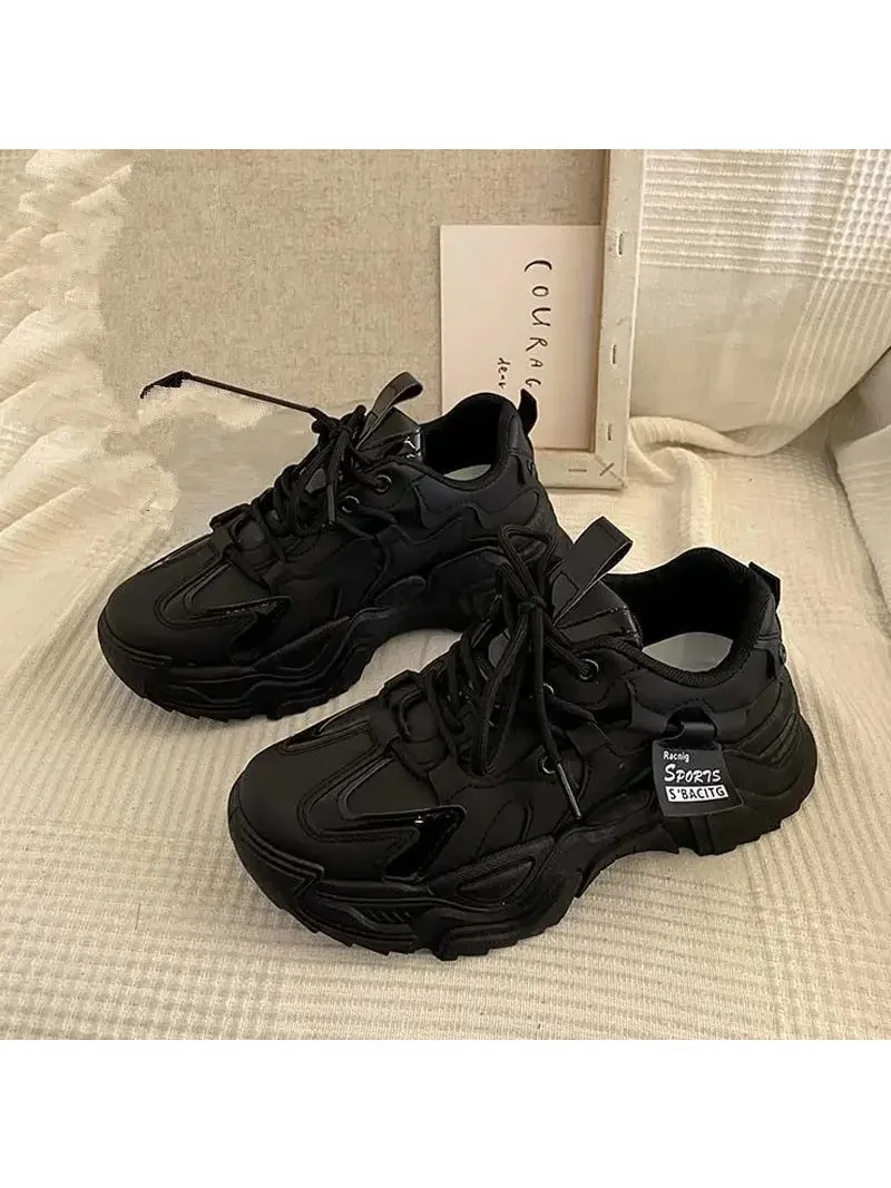 Nouvelles femmes grosses baskets mode Version coréenne chaussures décontractées confort chaussures de course pour femme chaussures de créateur Zapatillas Mujer