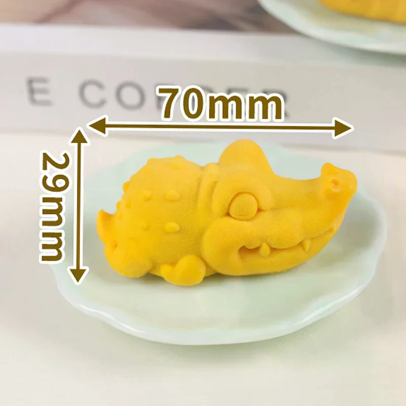 Kleine Krokodil Mousse Form Silikon Form Tier Cartoon Dreidimensionale Mini Ornamente Form